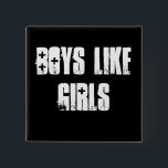 Boys Like Girls Button<br><div class="desc">Boys Like Girls Band Square 2 inch Button. New Upcoming Band.</div>