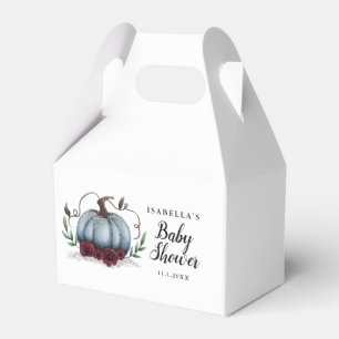 Boys Little Pumpkin Baby Shower Favour Box