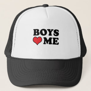 BOYS LOVE ME TRUCKER HAT