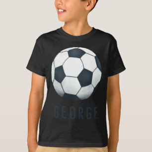 Boys Modern Blue Soccer Jersey Number Sports T Shi T-Shirt