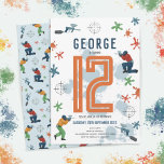 Boys Modern Paintball Splatter Party Kids Birthday Invitation<br><div class="desc">This cute and modern paintball-themed kids birthday invitation design features a paintball design, with a paint baller, target, and splatter illustration, and matching blue pattern on the back. The invite can be personalised with your boys name and other details necessary for your party. The perfect colourful paintball-themed addition to your...</div>