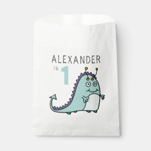 Boys Monster 1st Birthday Party Favour Bags