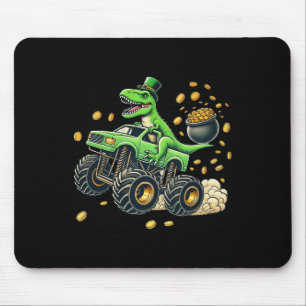 Boys Monster Truck T-rex St Patricks Day Dinosaur  Mouse Mat