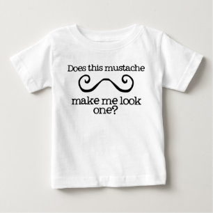 Boy's Moustache Little Man First Birthday Tee