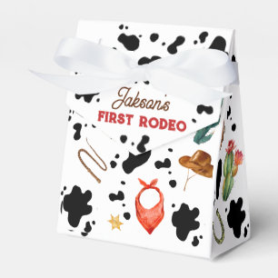Boys My First Rodeo Cowboy 1st Birthday Favour Box