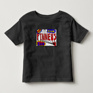 Boy's Name Finneus Spider Web Super Powers Toddler T-Shirt