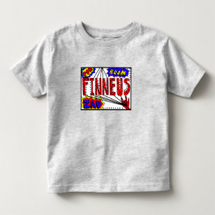 Boy's Name Finneus Spider Web Super Powers   Toddler T-Shirt