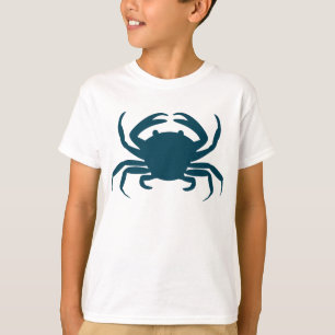 Boys Nautical blue crab beach t-shirt