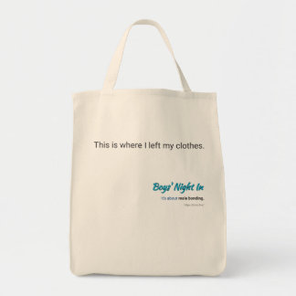 Boys' Night In tote bag