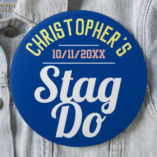 Boys Night Out Stag Do 6 Cm Round Badge