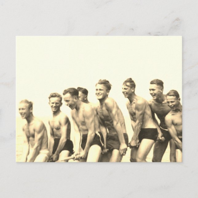 Boys on a Rope Postcard (Front)