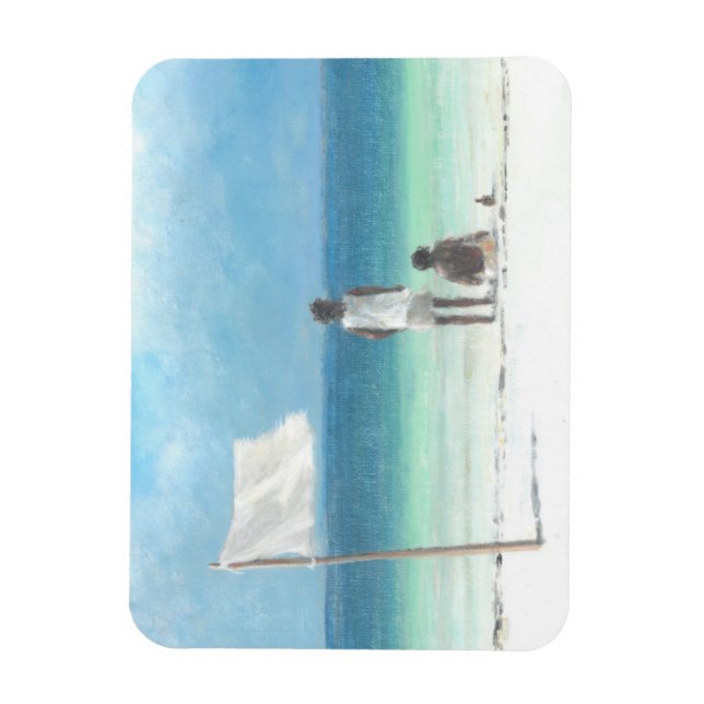 Boys on Beach Kenya Magnet (Vertical)