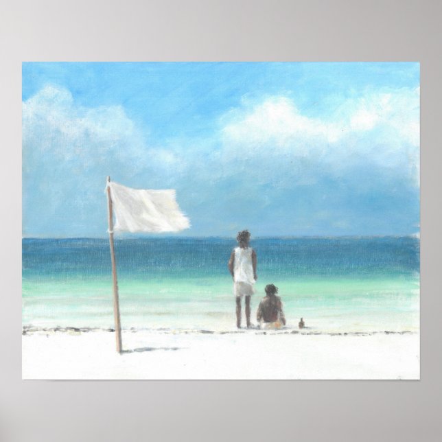 Boys on Beach Kenya Poster (Front)