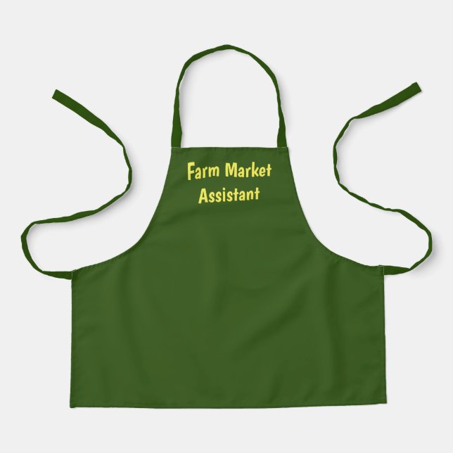 Boys' or girls' farm market assistant apron (Front)