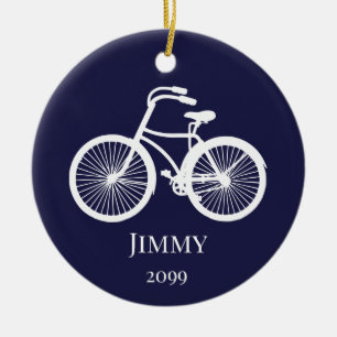 Boy's or Men's Bicycle Christmas Ornament