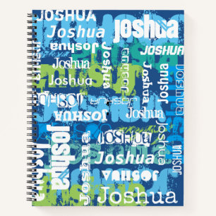 Boy's Personalised Custom Name Notebook