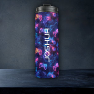 Boys Personalised Gaming Controller Thermal Tumbler