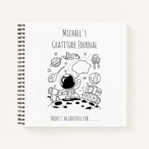 BOYS Personalised Gratitude Journal Space Theme 2
