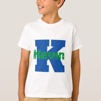 Boys Personalised Name with Initial Monogram T-Shirt