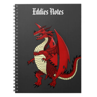 Boys personalised notebook dragon, mythical theme