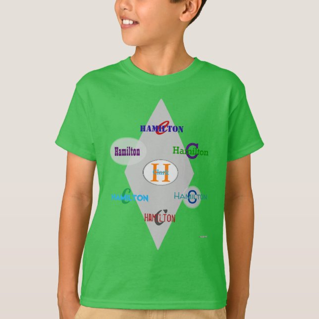 Boy's Personalised T-Shirt HAMbyWG (Front)
