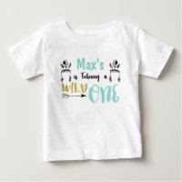 Boys Personalised Wild One Raglan Shirt