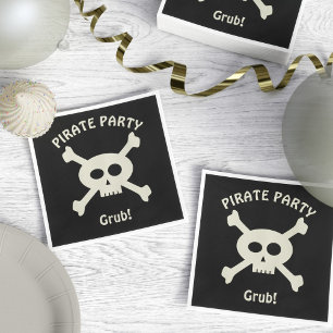 Boys Pirate Party Napkin