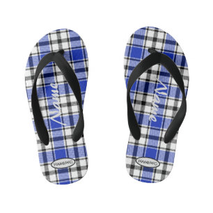 Boy's Plaid Flip-flops HAMbWG Kid's Flip Flops