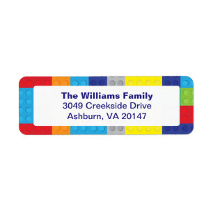 Boy's Plastic Toy Bricks Stacking Blocks