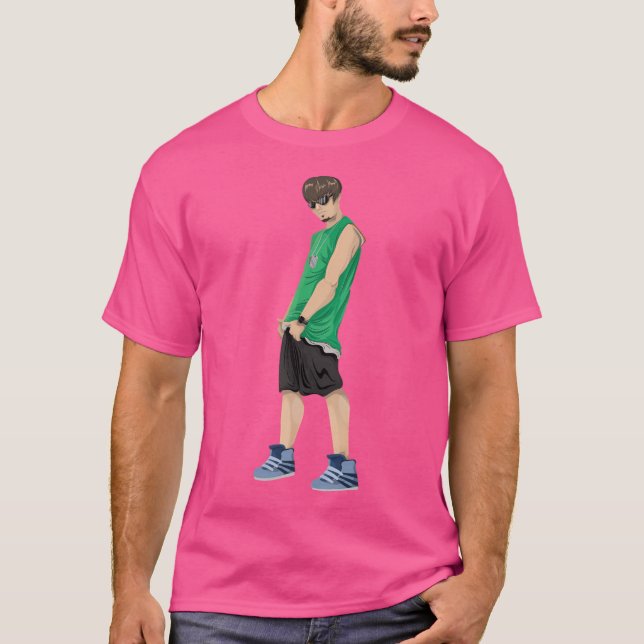 Boys Play Basketball Team T-Shirt (Front)