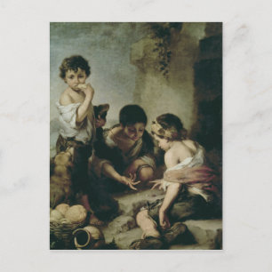 Boys Playing Dice, c.1670-75 Postcard