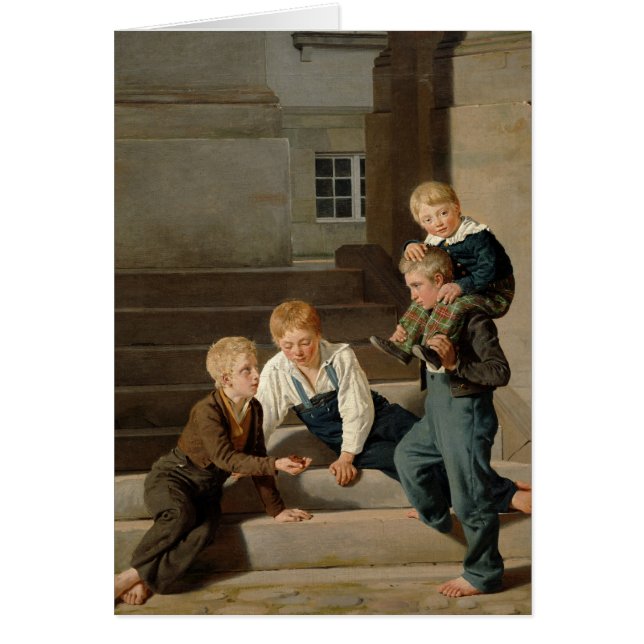 Boys Playing Dice in Front of Christiansborg (Front)