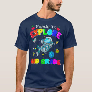 Boys Ready to eplore 3nd Grade Back to School Astr T-Shirt