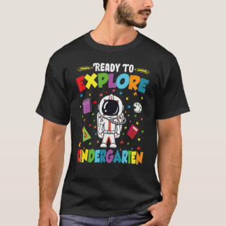 Boys Ready To Explore Kindergarten Back To School T-Shirt