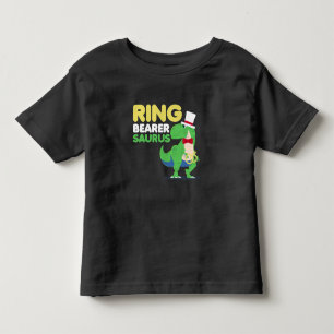 Boys Ring Bearer Dinosaur Rex Wedding Party Toddler T-Shirt