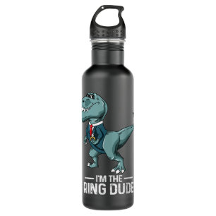 Boys Ring Bearer T-Rex Dinosaur Wedding Party Gift 710 Ml Water Bottle