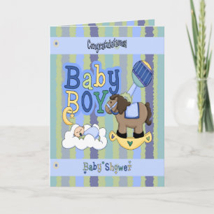 Boys Rocking Horse Card