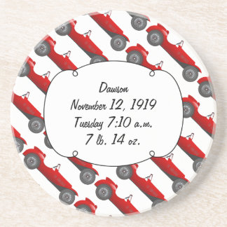 Boys Room Classic Car Gifts Sweet red Retro Car Coaster