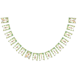 Boys Safari Animals Two Wild 2nd Birthday  Bunting