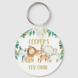 Boys Safari Themed Key Chain