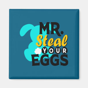 Boys Shirt Easter Toddlers Mr Steal Eggs Magnet