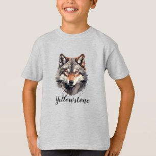 Boy's Shirt Yellowstone Wolf