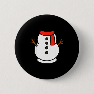 Boys Snowman Shirt Kids Snowman Costume Christmas 6 Cm Round Badge