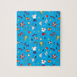 Boys Soccer Balls Football Pitch Players Kit Jigsaw Puzzle