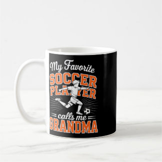 Boys Soccer My Favourite Player Calls Me Grandma O Coffee Mug