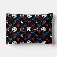 Boys Soccer Player - Red White Blue Freestyle