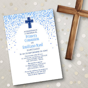 Boys' Spanish First Communion Invitation