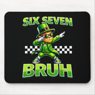 Boys st patricks day 67 leprechaun dab six seven mouse mat
