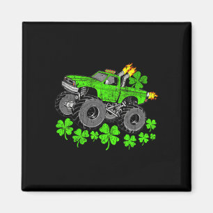 Boys St Patricks Day Lucky Monster Truck  Magnet