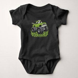 Boys St Patricks Day Toddler Lucky Monster Truck Baby Bodysuit